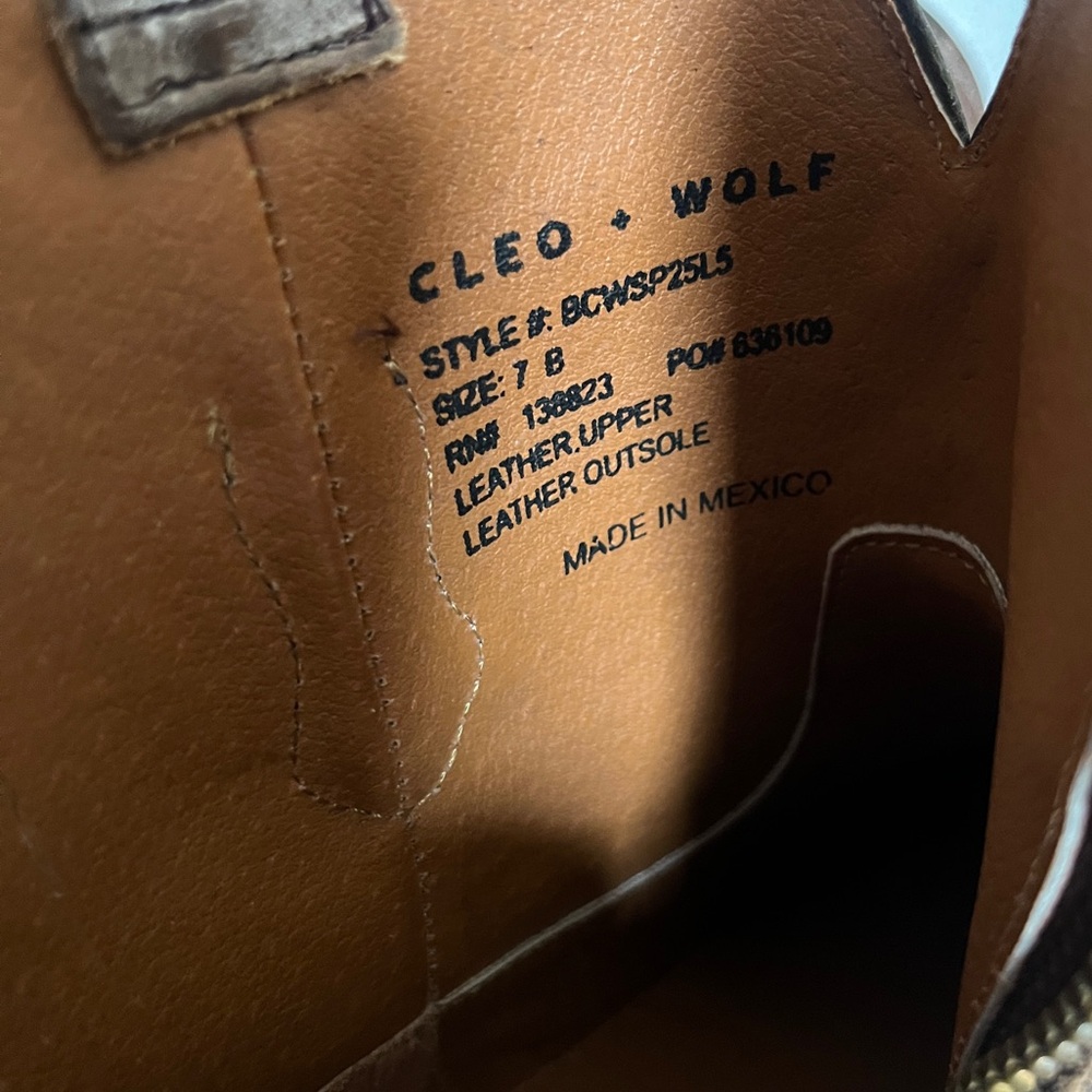 Cleo + Wolf Women Brown Boot Size 7 - Picture 7 of 7